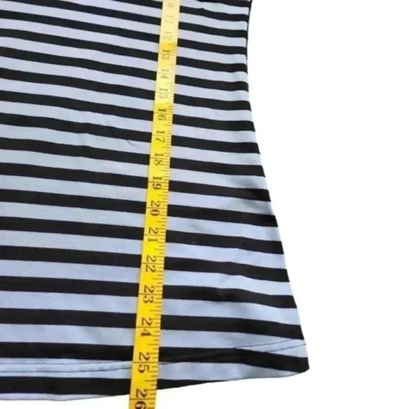 Lululemon Cool Racerback Sea Stripe Polar Haze Black Blue Stretch Women's size 6 - Picture 8 of 8